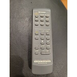 SHARP Audio System‎ REMOTE CONTROL Model # RRMCG0318AWSA Tested